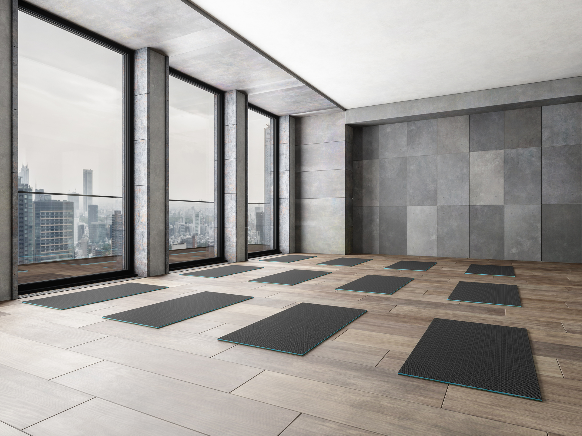 Loft Studio, Yoga Mat On The Floor